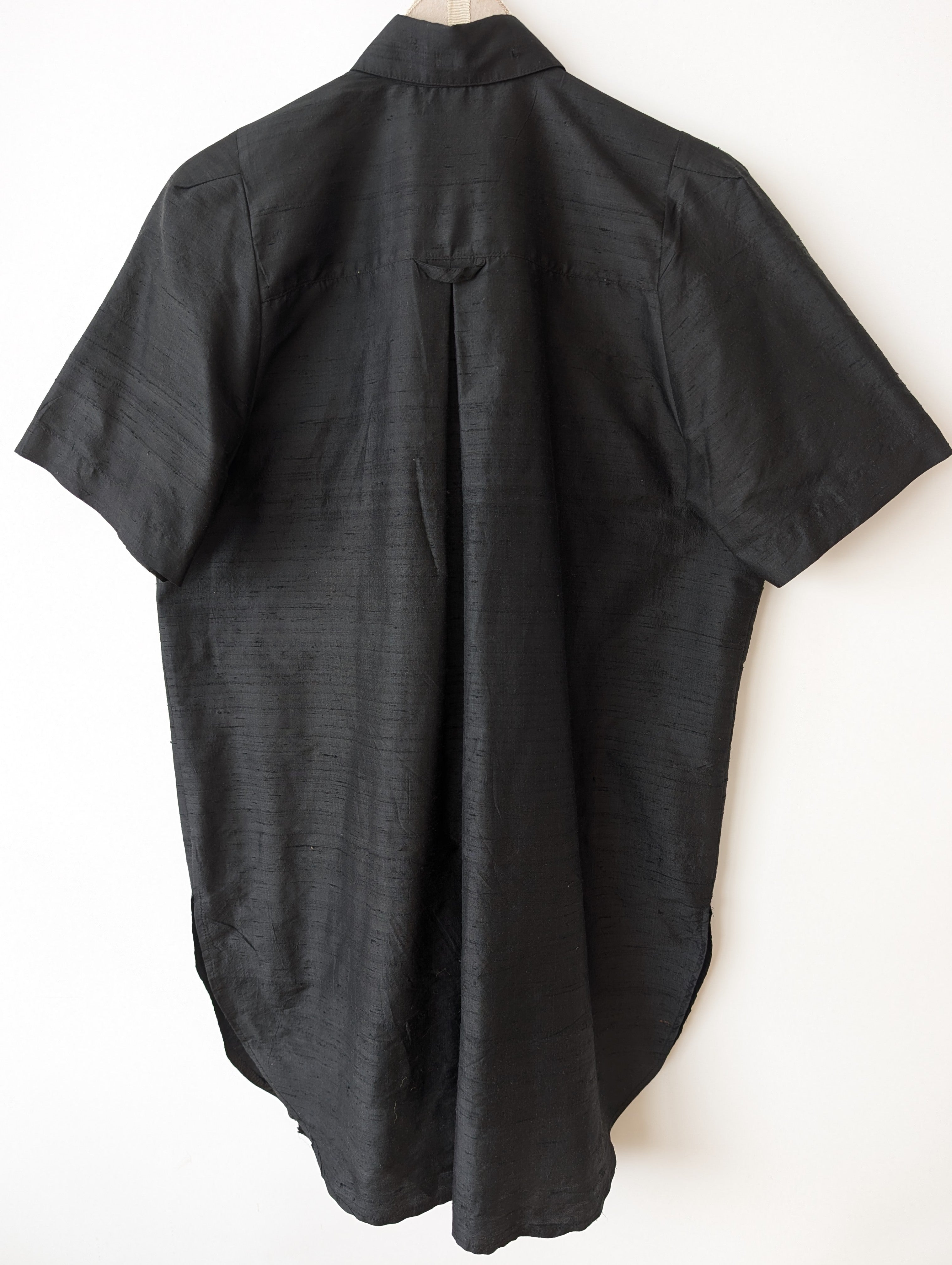 *Wildseide* Long Bluse Kleid Schwarz Basic (M-L)