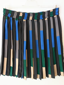 Faltenrock 80s Plissee Grafic Print (M-XL)