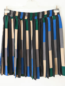 Faltenrock 80s Plissee Grafic Print (M-XL)