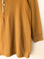 Lade das Bild in den Galerie-Viewer, *Merz b. Schwanen* Longsleeve Henley Ocker Singlestichted (S-M)
