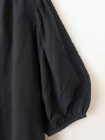 Lade das Bild in den Galerie-Viewer, Bluse 80s Ballonärmel Schwarz Basic (XL)
