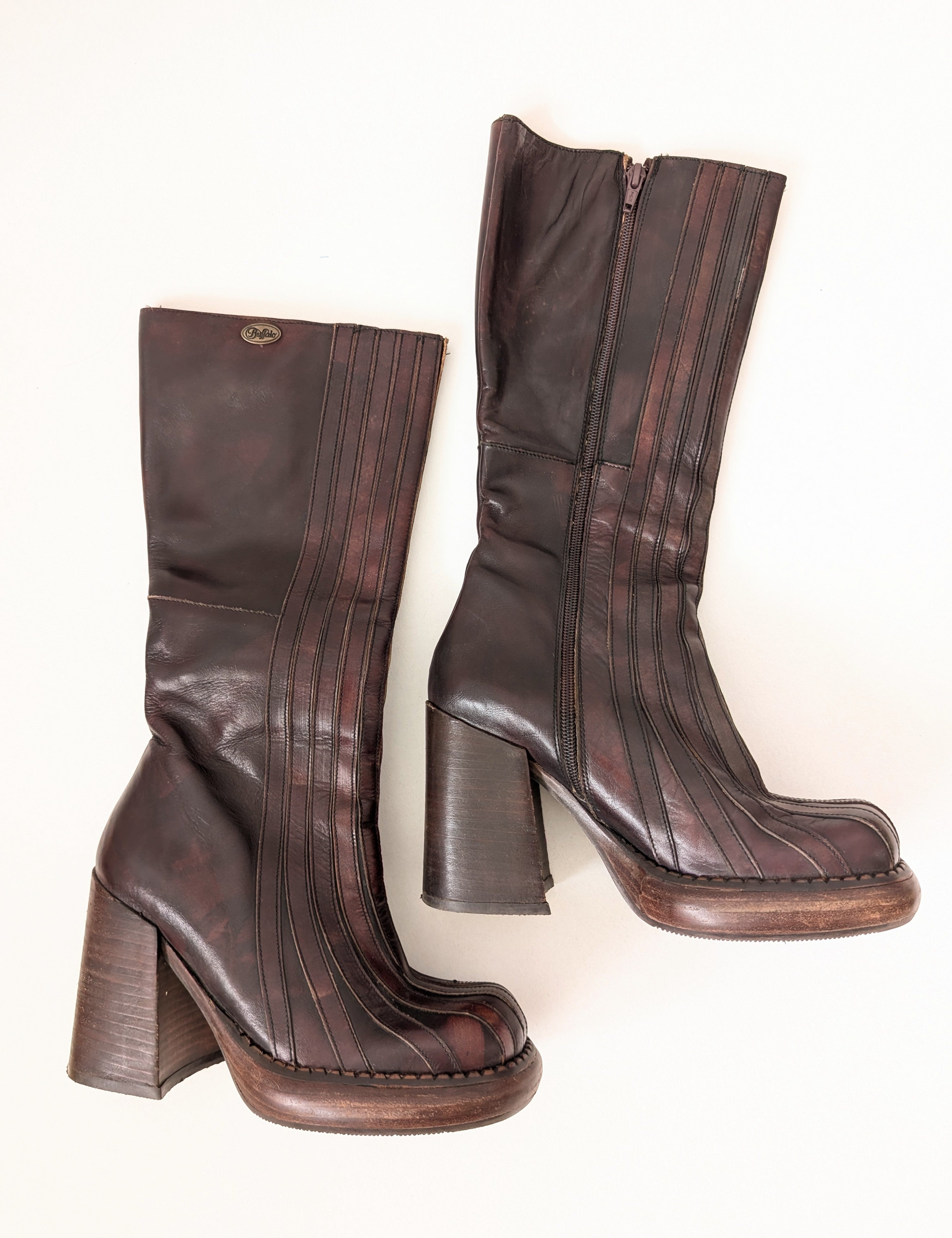 SUPER RARE Buffalo Boots 90s Rave Plateau (37)