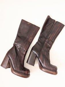 SUPER RARE Buffalo Boots 90s Rave Plateau (37)