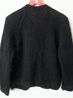 Lade das Bild in den Galerie-Viewer, *Mohair Wolle* Cardigan Tulip Blumen Stick (M)
