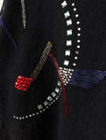 Lade das Bild in den Galerie-Viewer, *Angora Wolle* Pullover 80s Perlen Stick (S-M)
