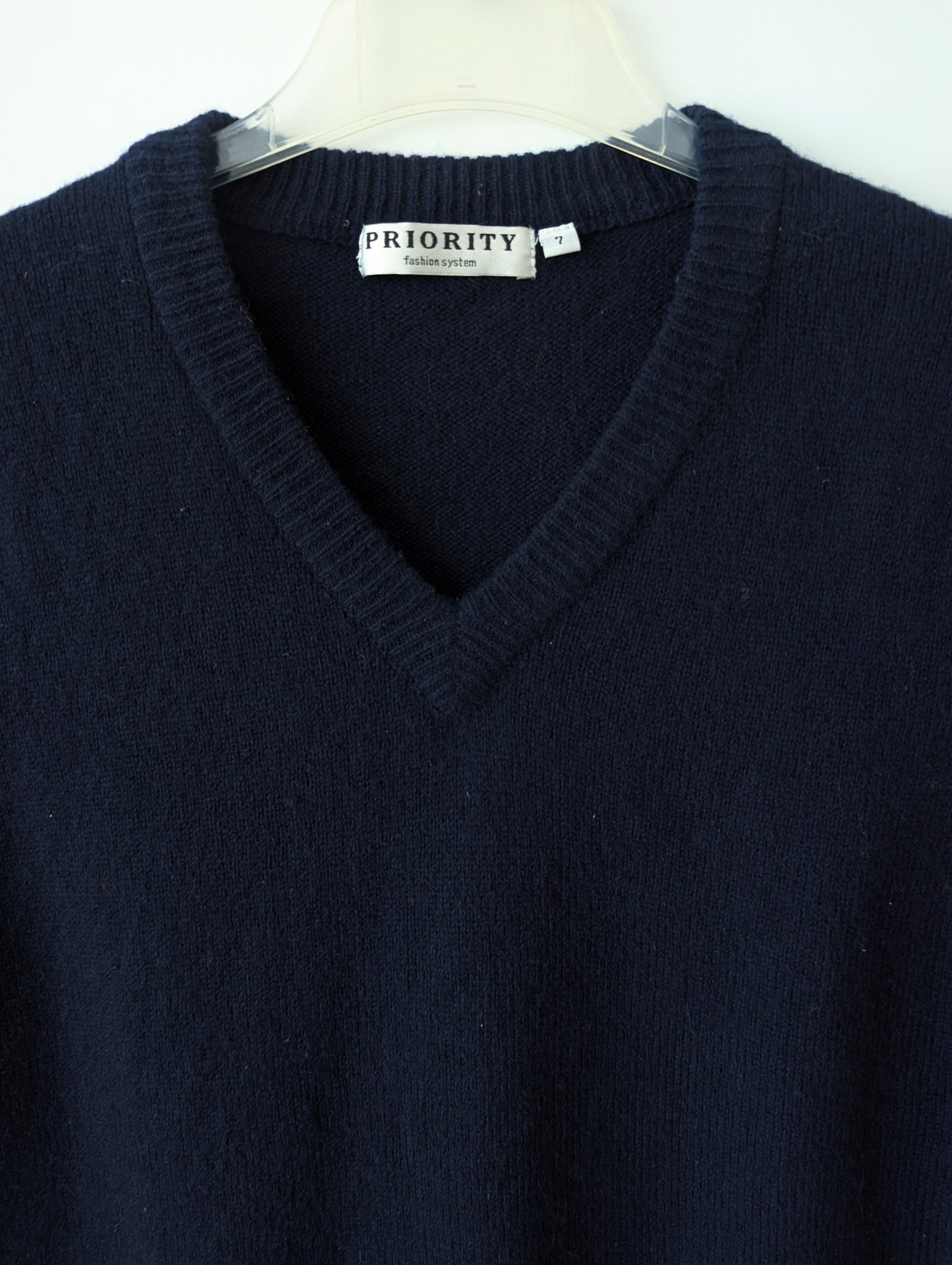 *Wolle* Pullunder Wolle Marineblau (L-XL)