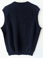 Lade das Bild in den Galerie-Viewer, *Wolle* Pullunder Wolle Marineblau (L-XL)
