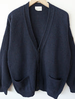 Lade das Bild in den Galerie-Viewer, *Trussardi* Cardigan Wolle Basic Marine (L)
