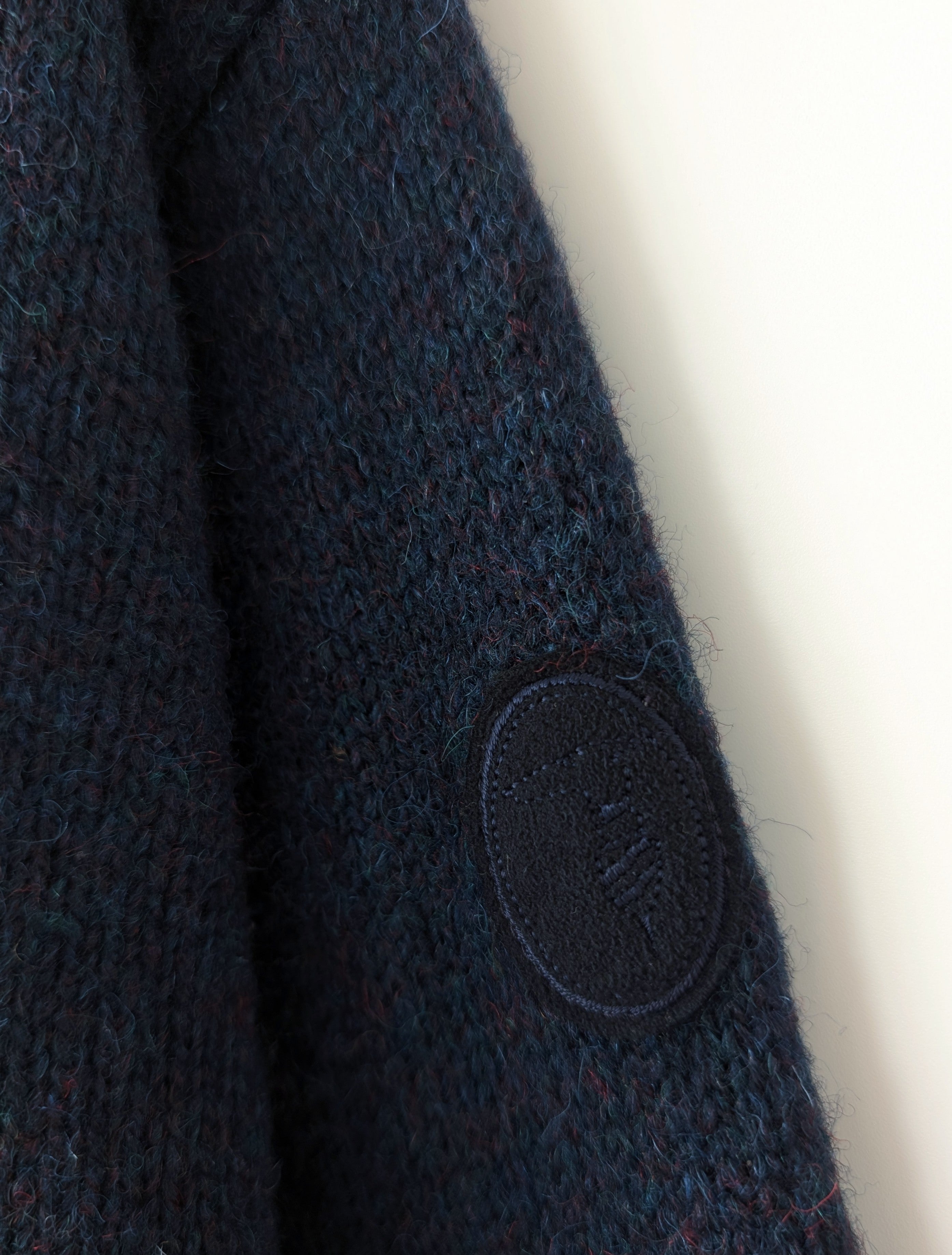 *Trussardi* Cardigan Wolle Basic Marine (L)