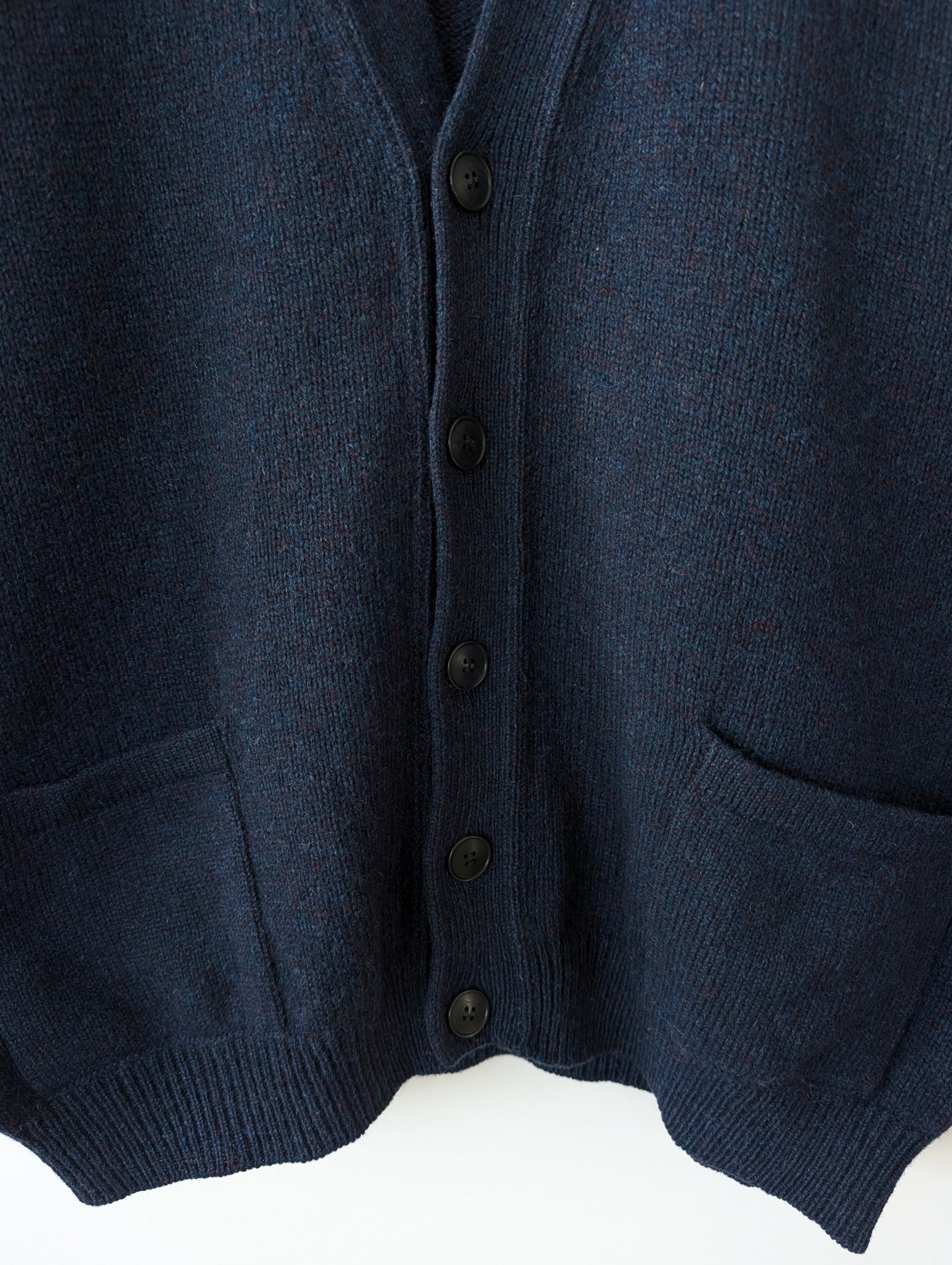 *Trussardi* Cardigan Wolle Basic Marine (L)