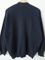Lade das Bild in den Galerie-Viewer, *Trussardi* Cardigan Wolle Basic Marine (L)
