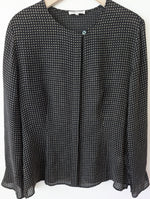 Lade das Bild in den Galerie-Viewer, *Cerruti* Bluse 100% Seide Galaxy (L)
