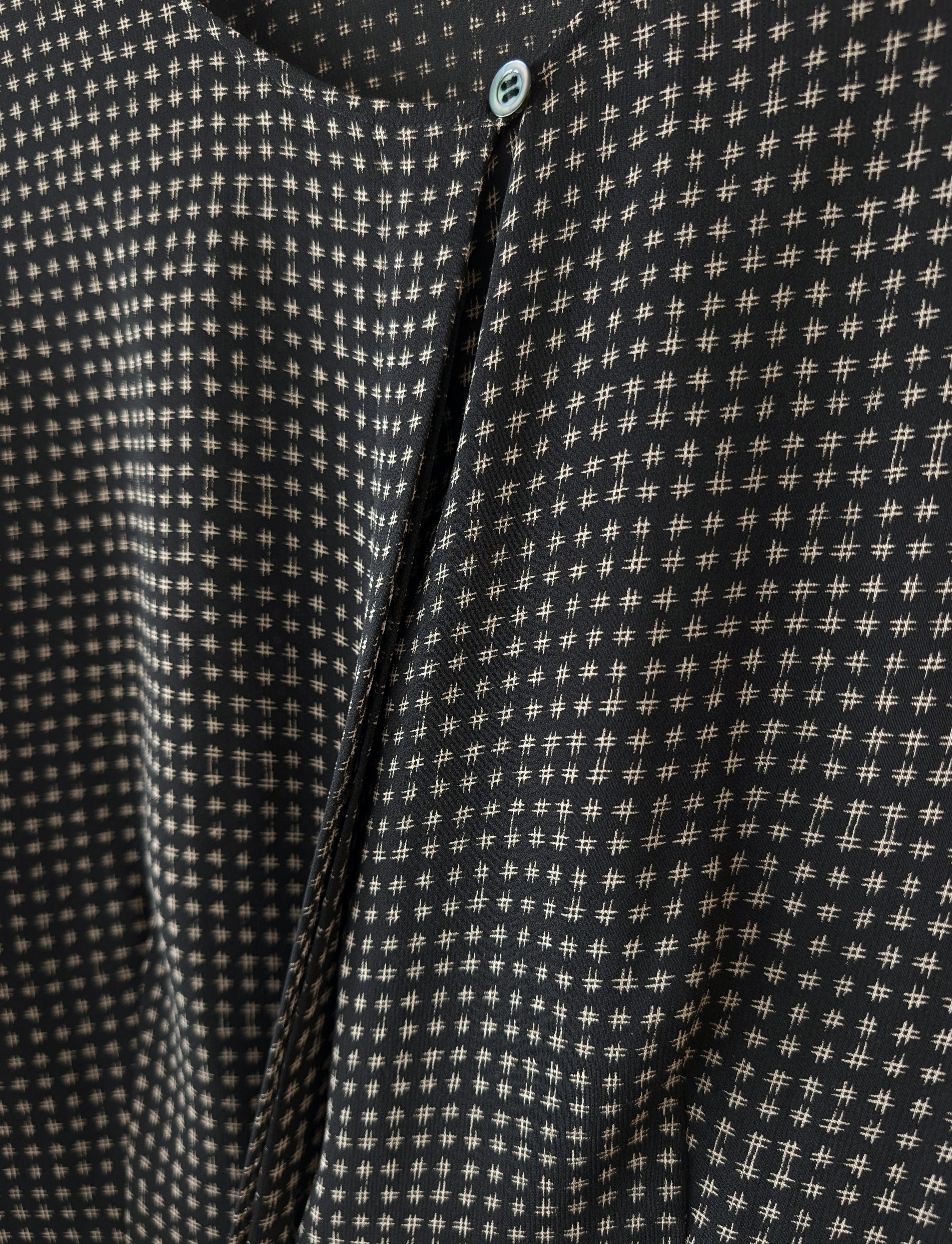 *Cerruti* Bluse 100% Seide Galaxy (L)