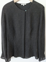 Lade das Bild in den Galerie-Viewer, *Cerruti* Bluse 100% Seide Galaxy (L)
