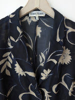Lade das Bild in den Galerie-Viewer, *Cerruti* Blazer Leinen Blumen Print Marine (L-XL)
