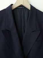 Lade das Bild in den Galerie-Viewer, *Yves Saint Laurent* Blazer Sakko 80s Marine Zweireiher (M-L)

