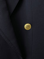 Lade das Bild in den Galerie-Viewer, *Yves Saint Laurent* Blazer Sakko 80s Marine Zweireiher (M-L)
