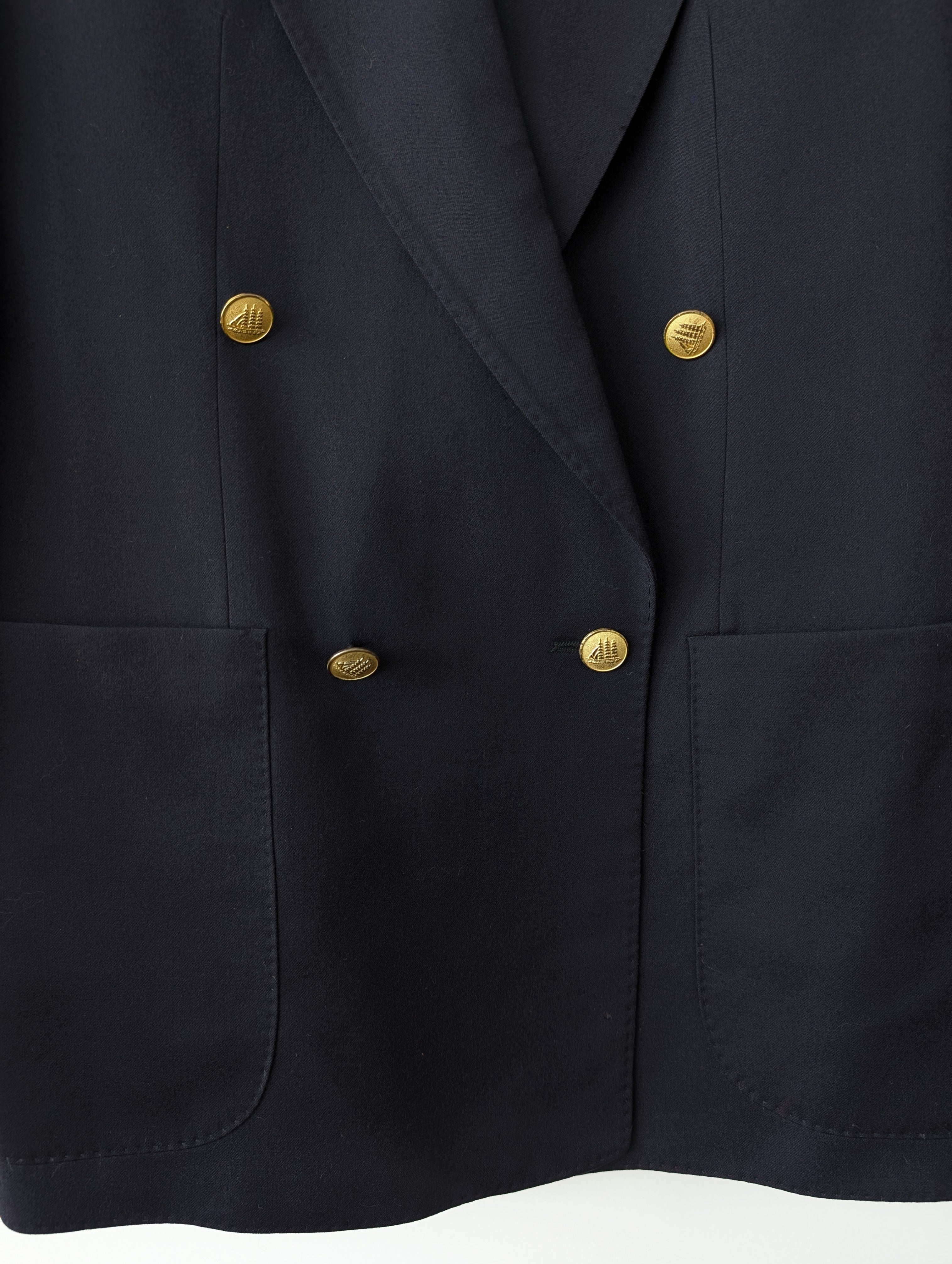 *Yves Saint Laurent* Blazer Sakko 80s Marine Zweireiher (M-L)