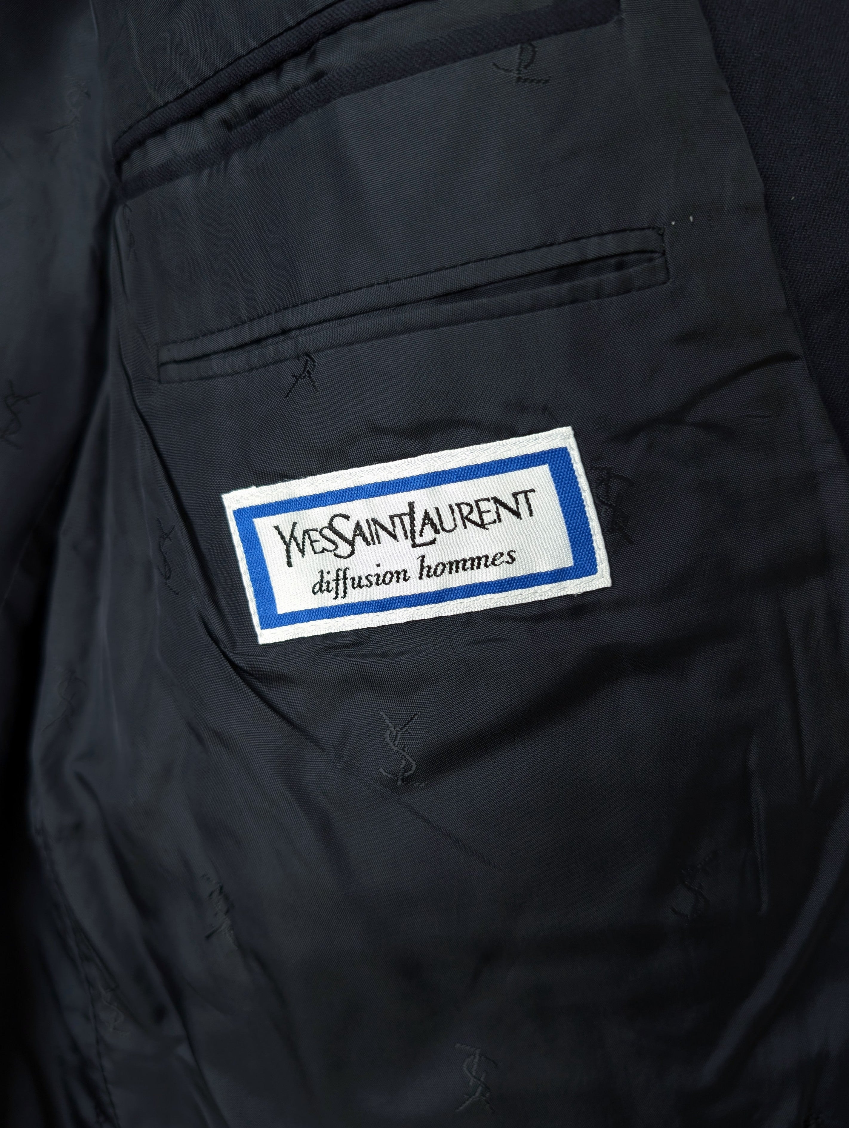 *Yves Saint Laurent* Blazer Sakko 80s Marine Zweireiher (M-L)