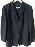 Lade das Bild in den Galerie-Viewer, *Cerruti* Blazer 90s Wolle Nachtblau Klassik (L)
