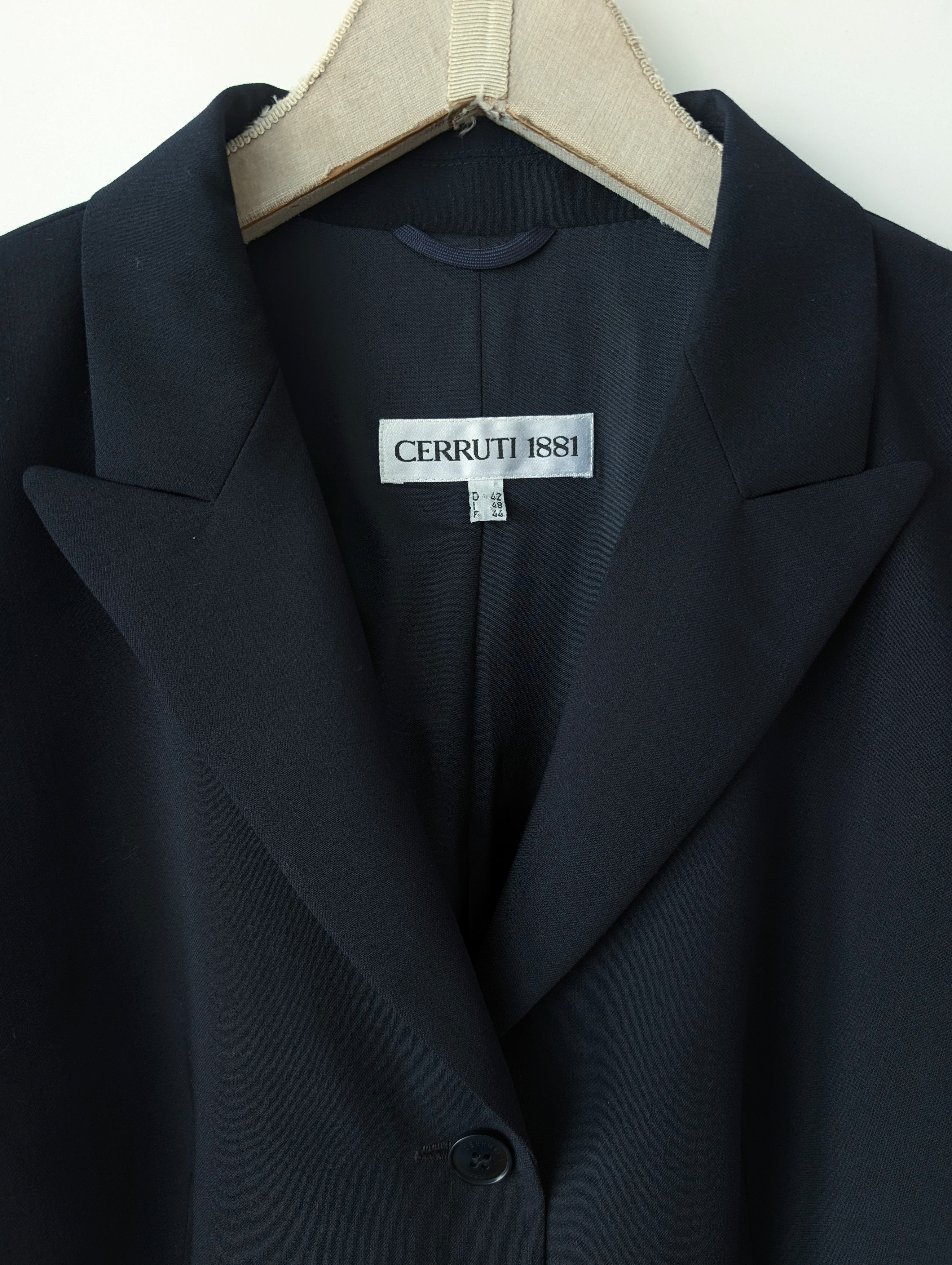 *Cerruti* Blazer 90s Wolle Nachtblau Klassik (L)