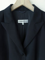 Lade das Bild in den Galerie-Viewer, *Cerruti* Blazer 90s Wolle Nachtblau Klassik (L)
