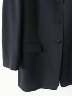 Lade das Bild in den Galerie-Viewer, *Cerruti* Blazer 90s Wolle Nachtblau Klassik (L)
