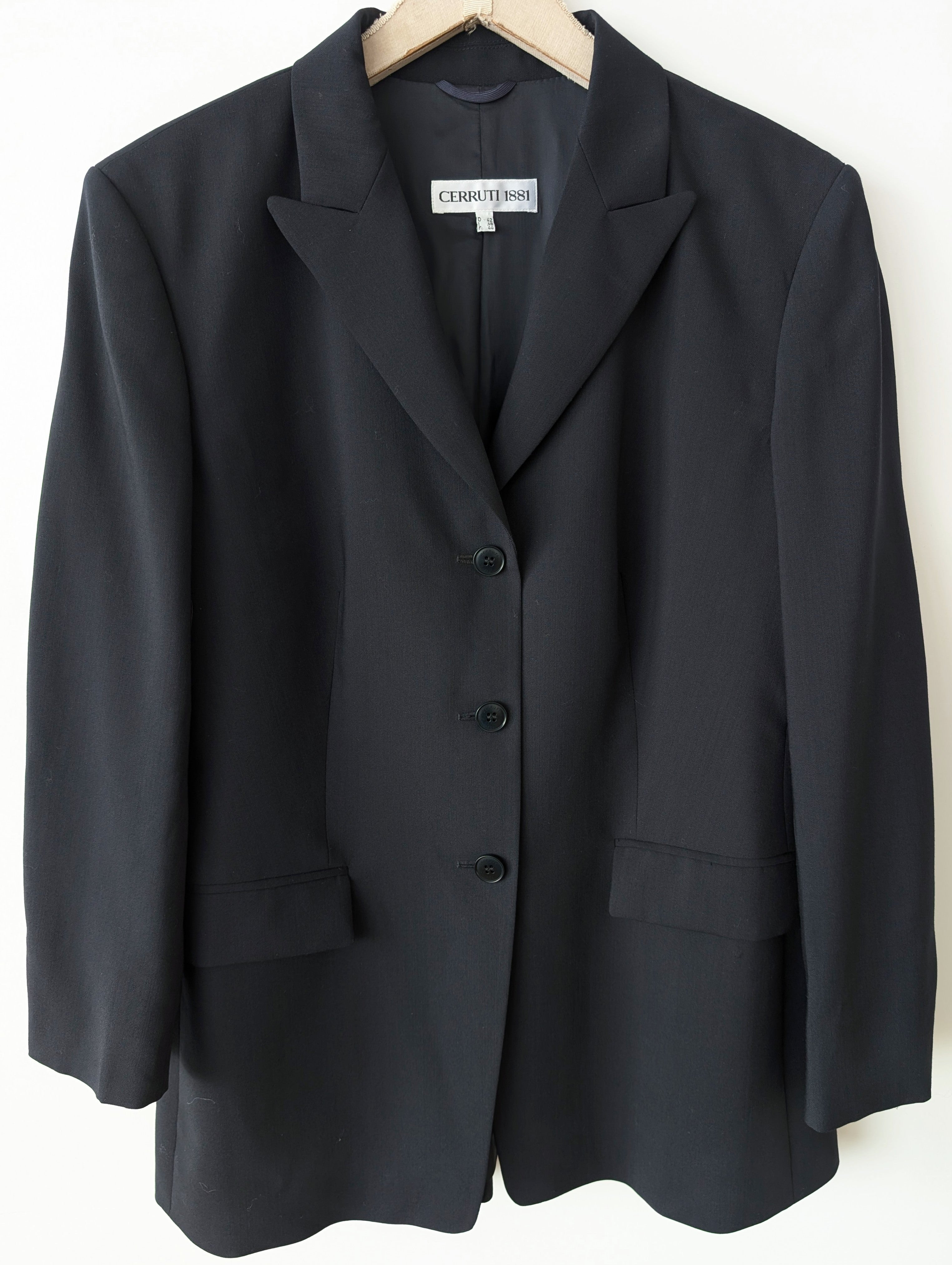 *Cerruti* Blazer 90s Wolle Nachtblau Klassik (L)
