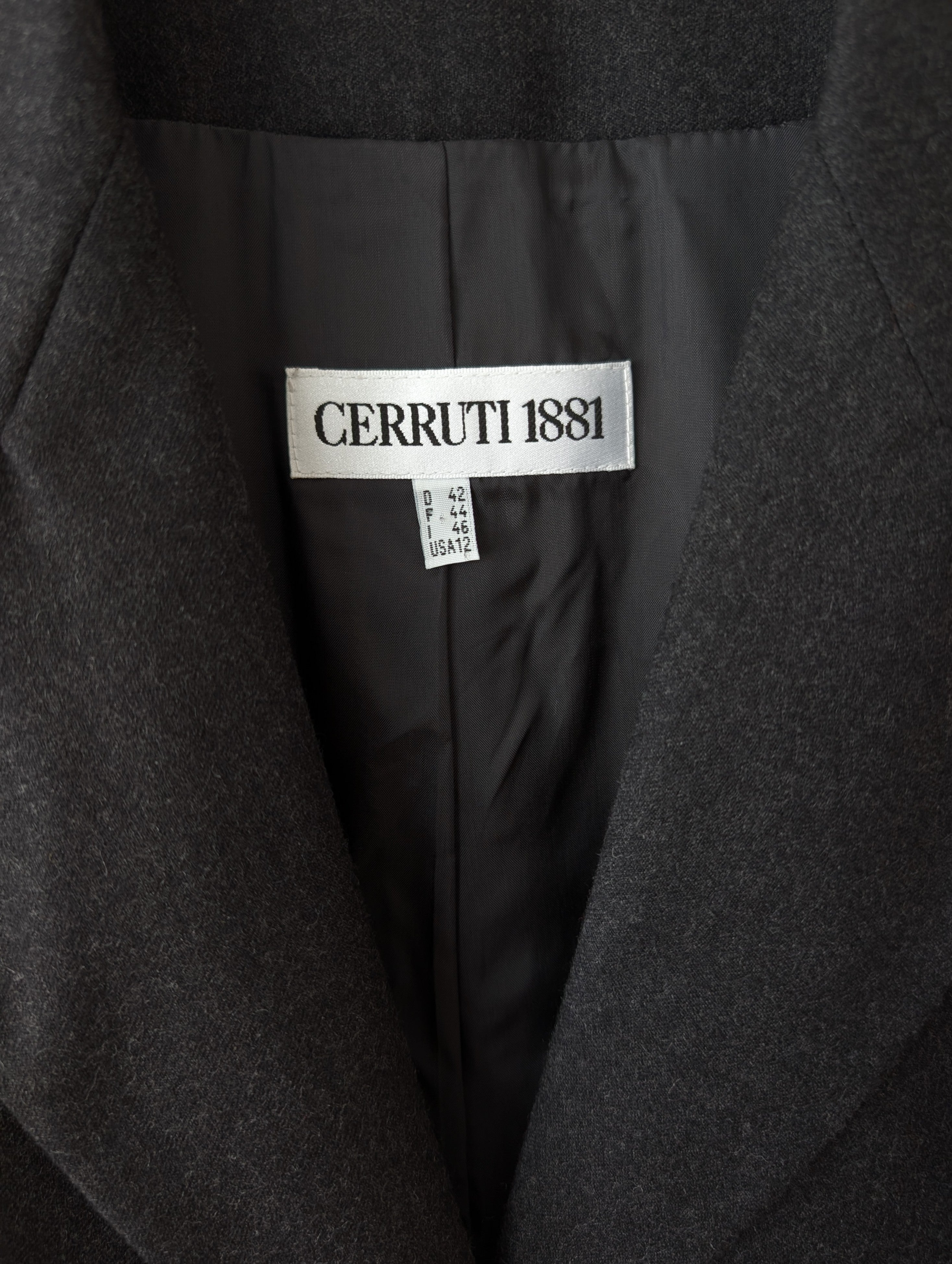 *Cerruti* Blazer 90s Wolle Mausgrau (L)