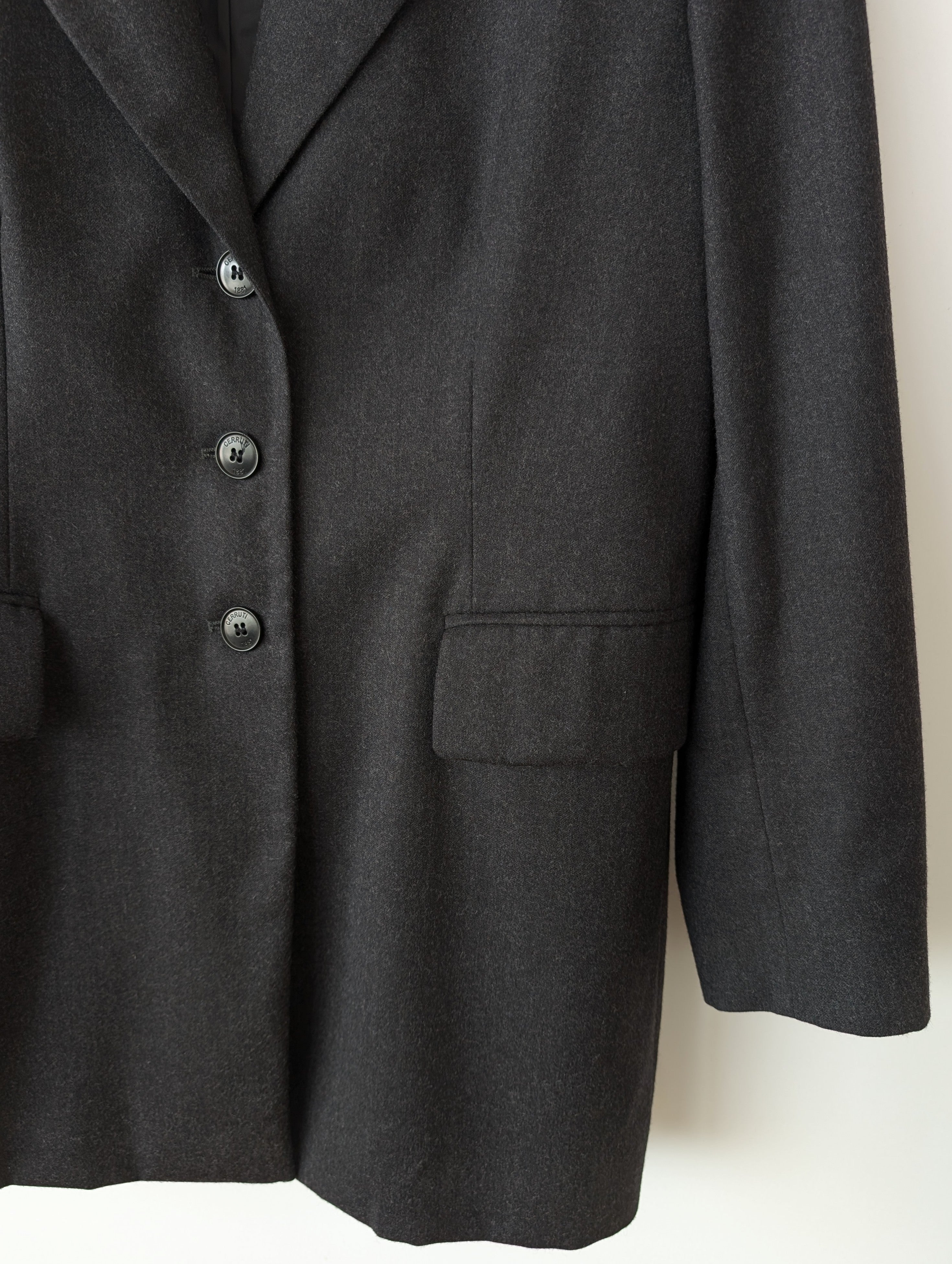*Cerruti* Blazer 90s Wolle Mausgrau (L)
