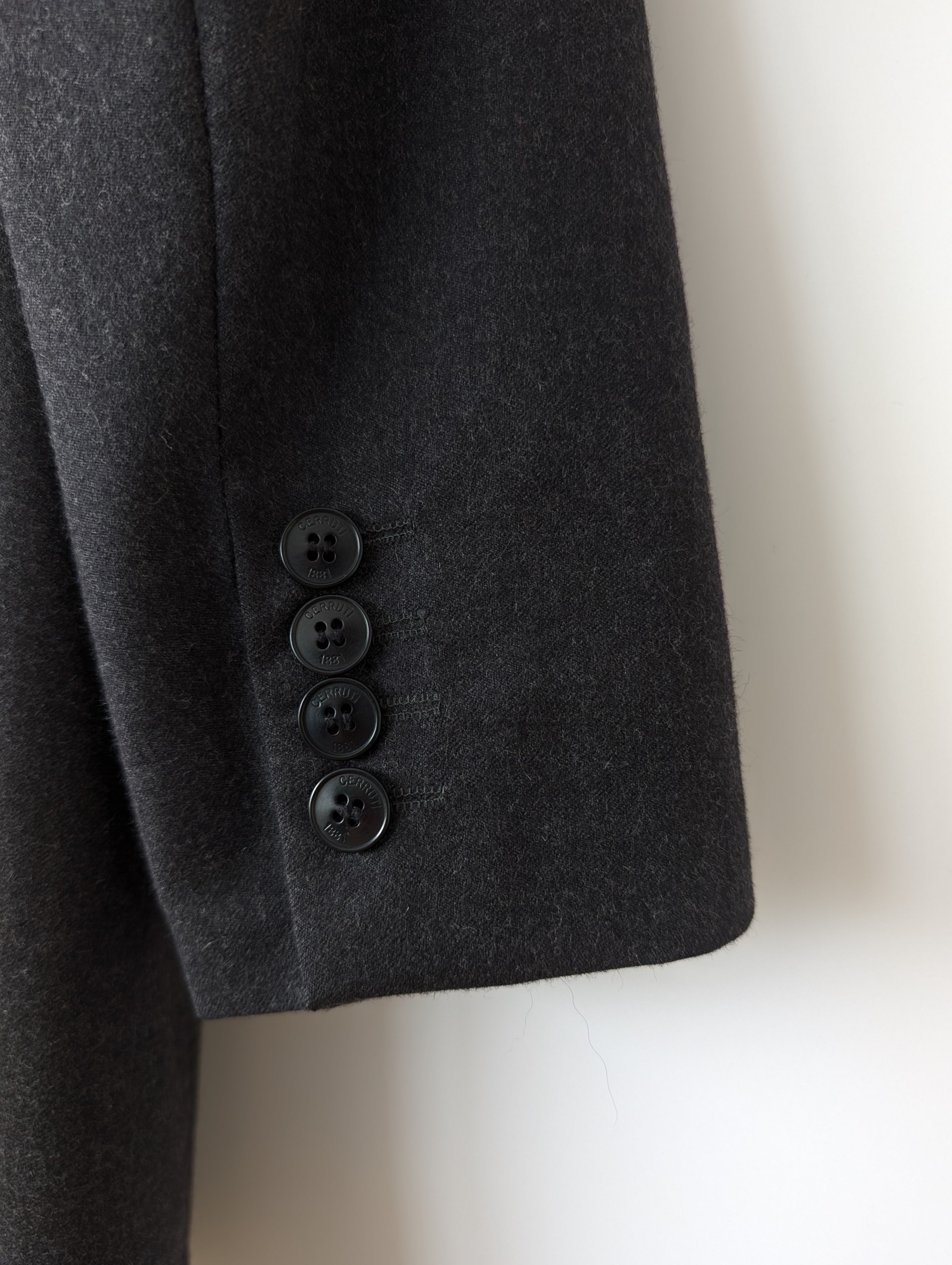 *Cerruti* Blazer 90s Wolle Mausgrau (L)