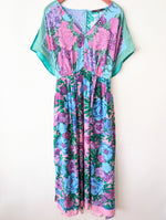 Lade das Bild in den Galerie-Viewer, *Max Mara* Kleid Seide Bohemian Floral Print (M-L)
