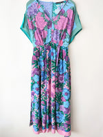 Lade das Bild in den Galerie-Viewer, *Max Mara* Kleid Seide Bohemian Floral Print (M-L)
