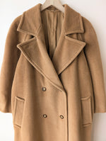 Lade das Bild in den Galerie-Viewer, *Max Mara* Mantel Wolle 80s Camel (XL)
