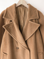 Lade das Bild in den Galerie-Viewer, *Max Mara* Mantel Wolle 80s Camel (XL)
