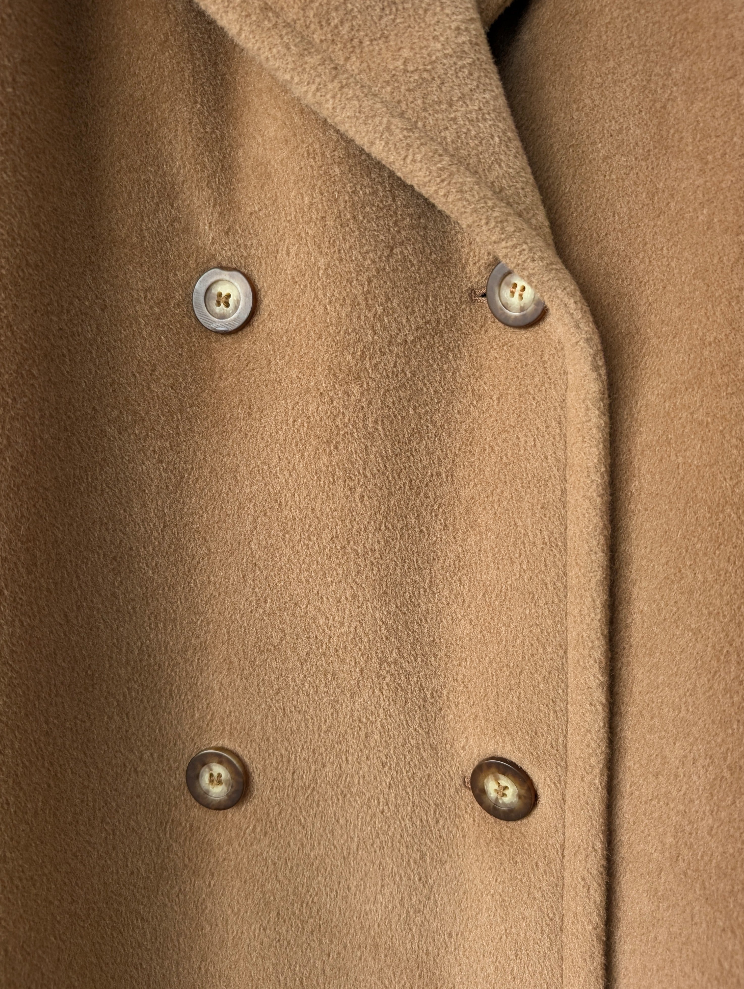 *Max Mara* Mantel Wolle 80s Camel (XL)