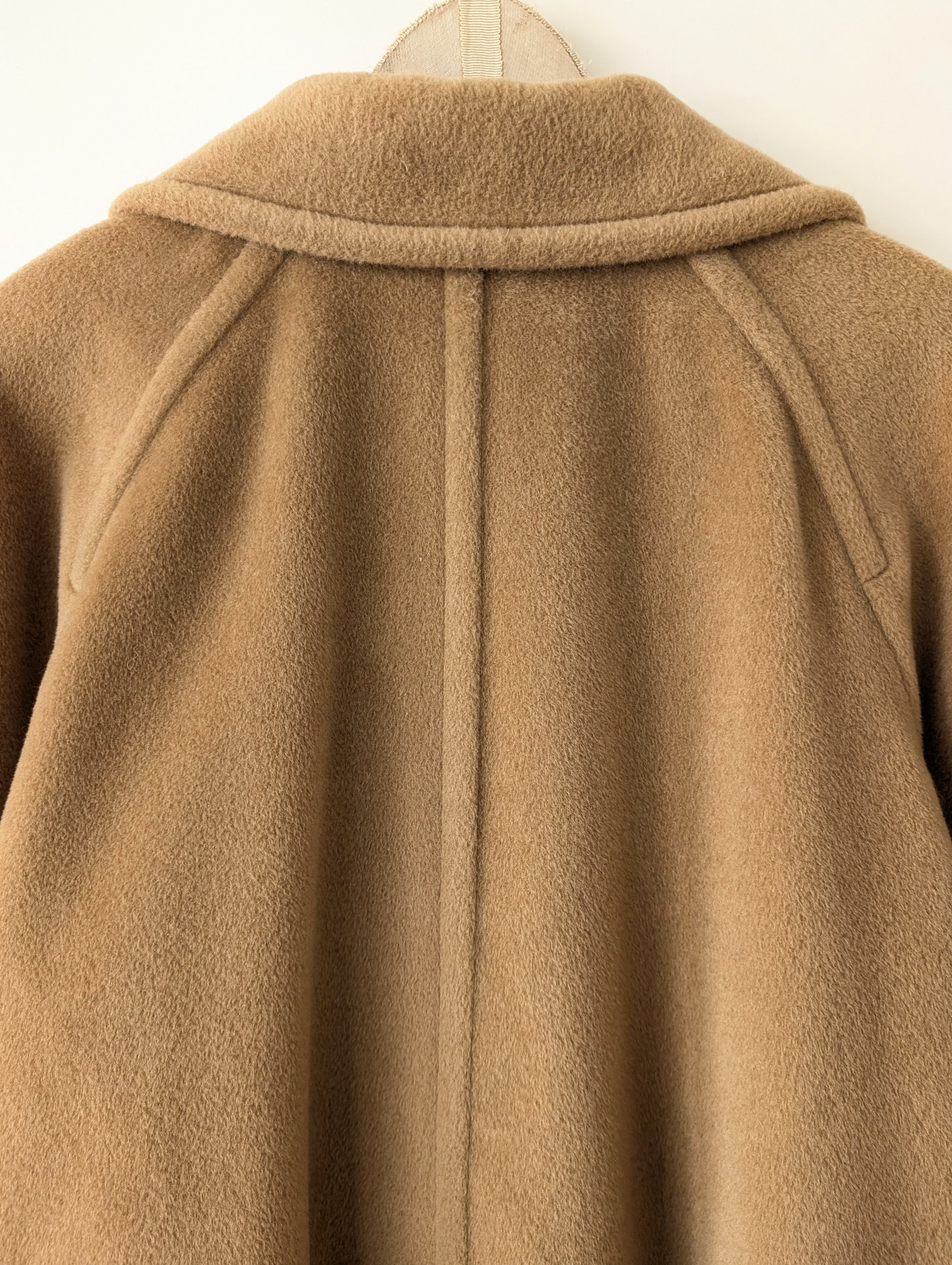 *Max Mara* Mantel Wolle 80s Camel (XL)