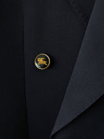 Lade das Bild in den Galerie-Viewer, *Burberry* Blazer Sakko 80s Marine Zweireiher (L-XL)
