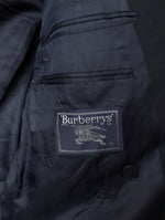 Lade das Bild in den Galerie-Viewer, *Burberry* Blazer Sakko 80s Marine Zweireiher (L-XL)
