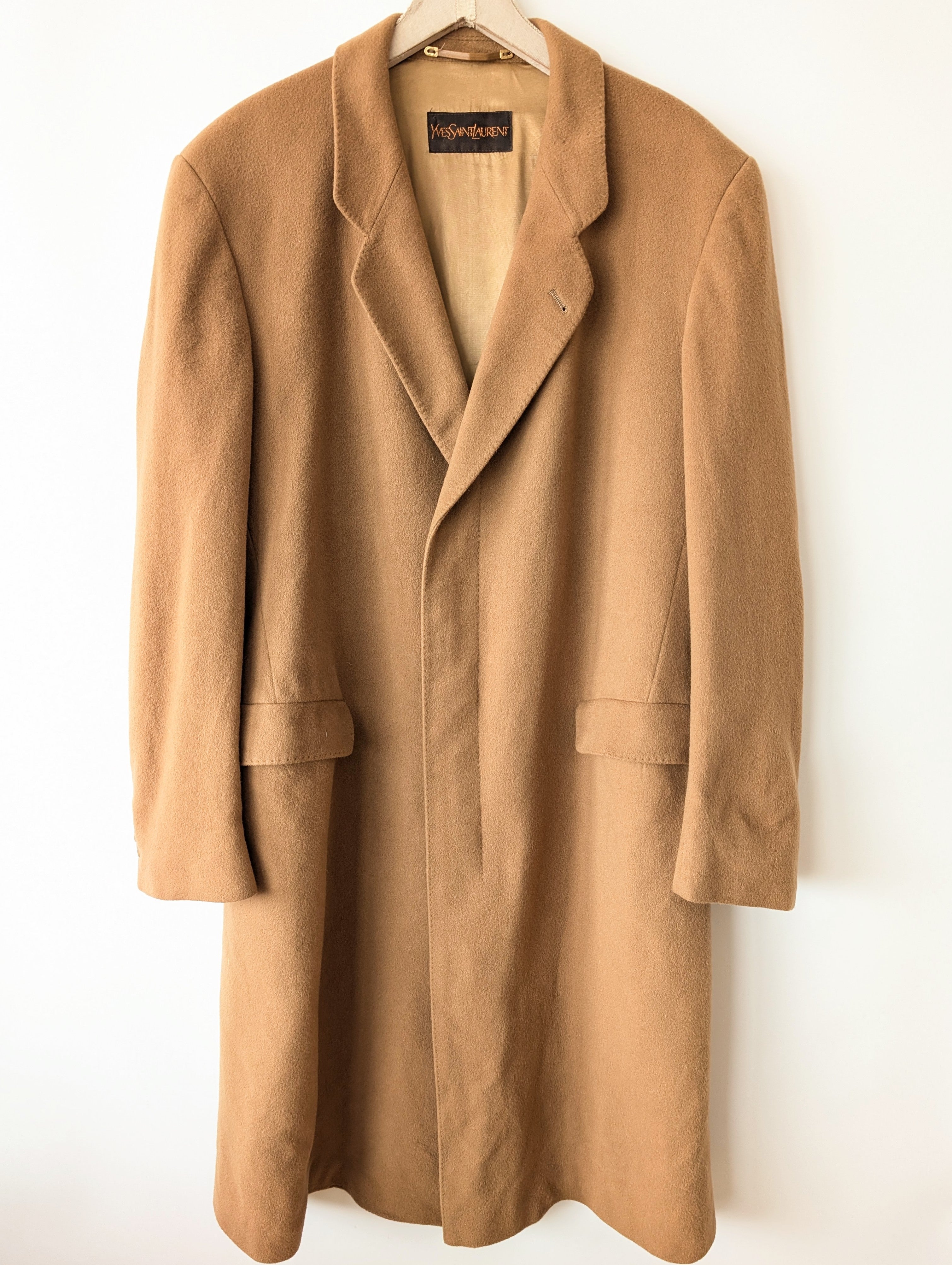 *Yves Saint Laurent* Mantel 100% Kaschmir Camel (XL)