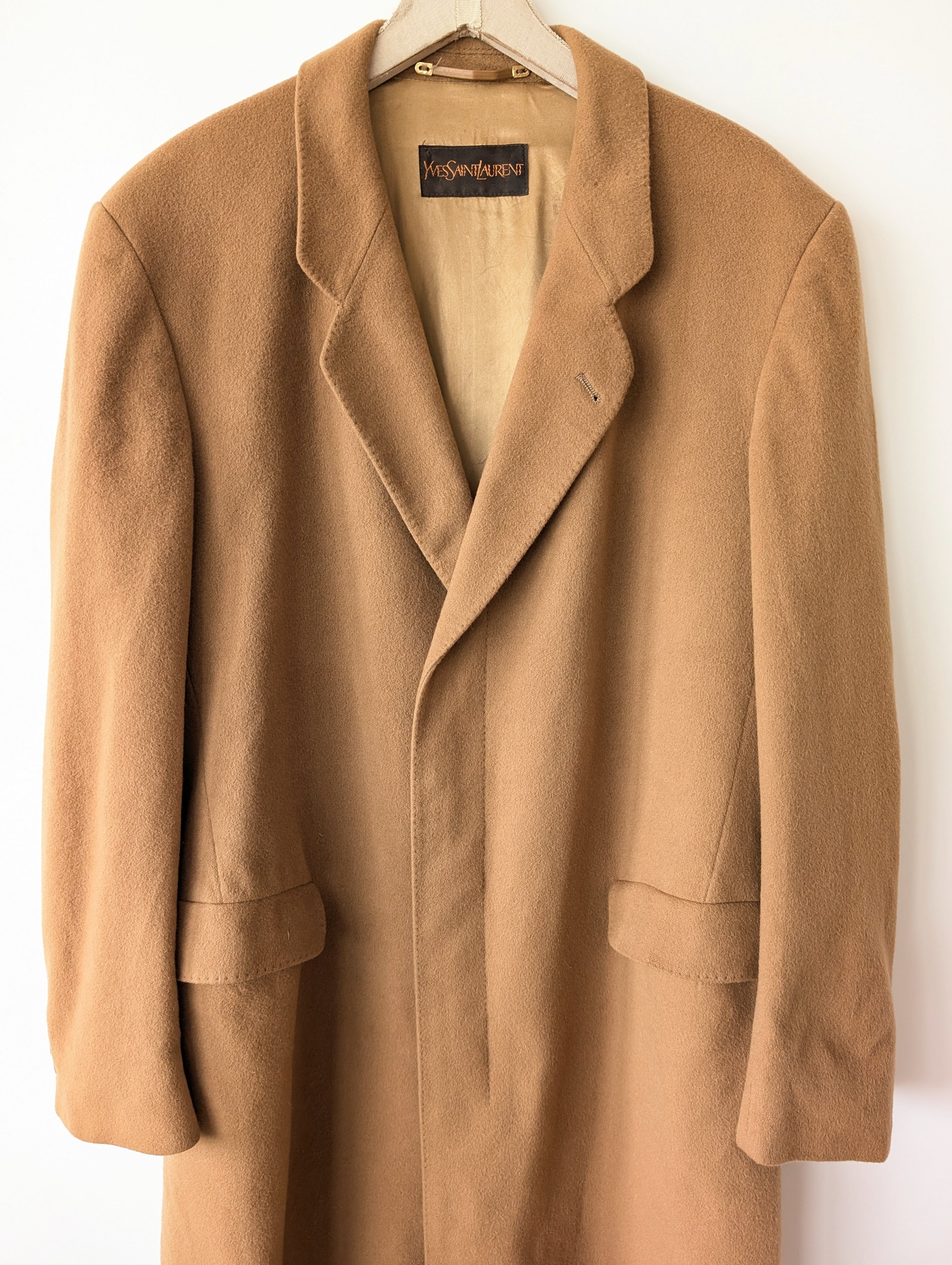 *Yves Saint Laurent* Mantel 100% Kaschmir Camel (XL)