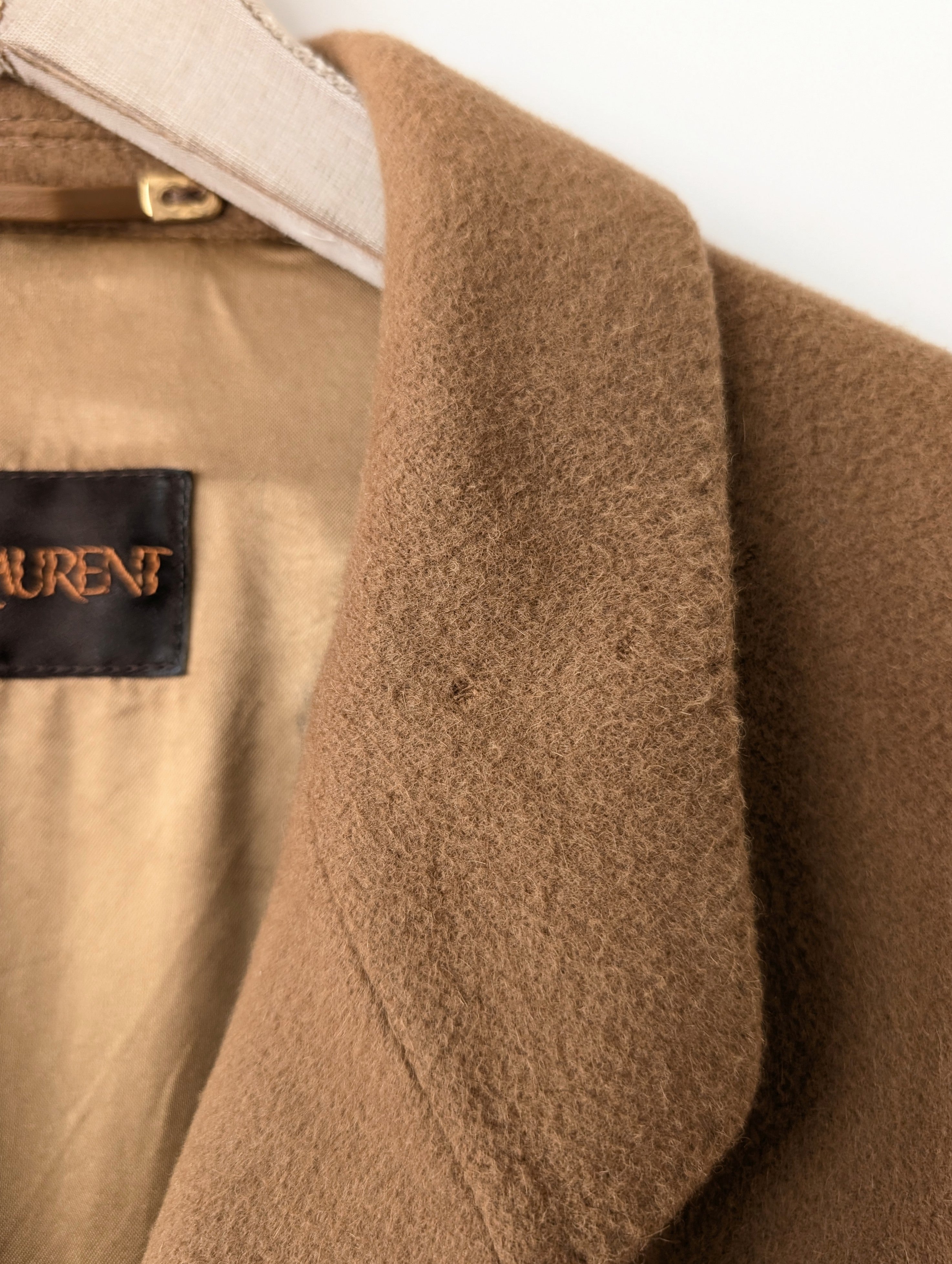 *Yves Saint Laurent* Mantel 100% Kaschmir Camel (XL)