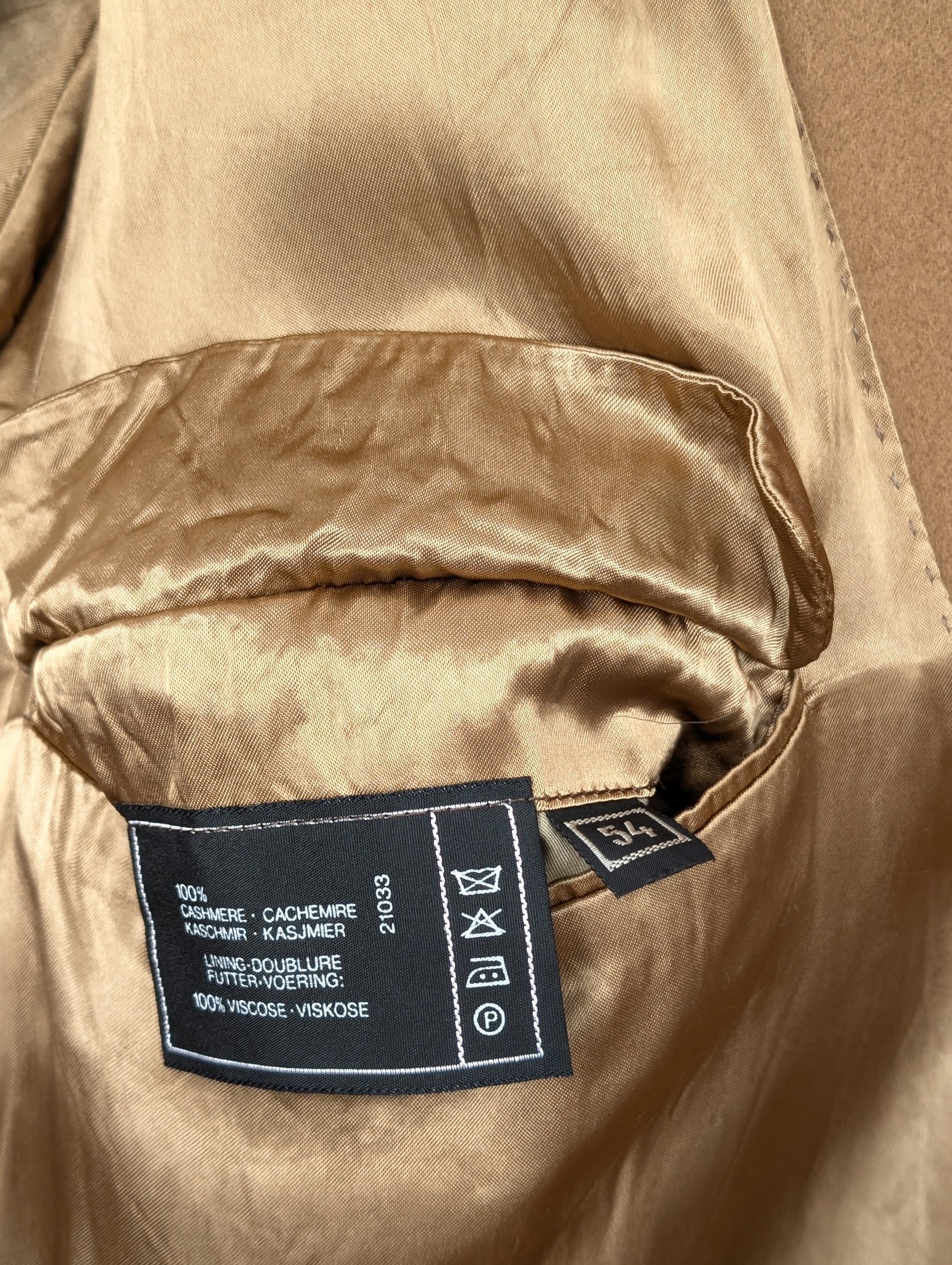 *Yves Saint Laurent* Mantel 100% Kaschmir Camel (XL)