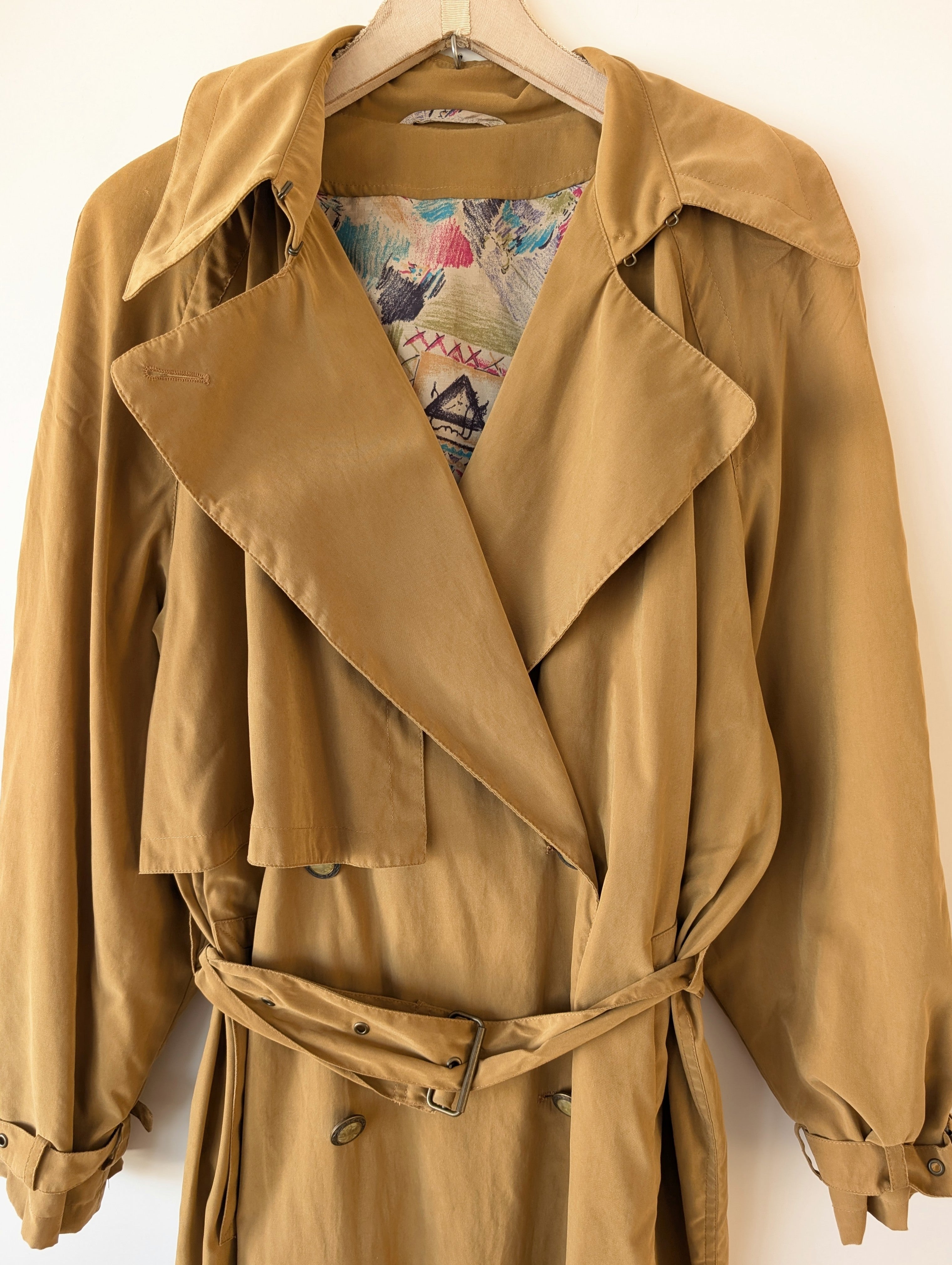 *Toni Gard* Trenchcoat 80s Senf (M-XL)