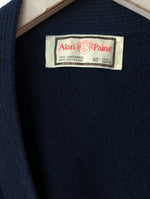 Lade das Bild in den Galerie-Viewer, *Lammwolle* Cardigan Alan Paine Basic Marine (L-XL)
