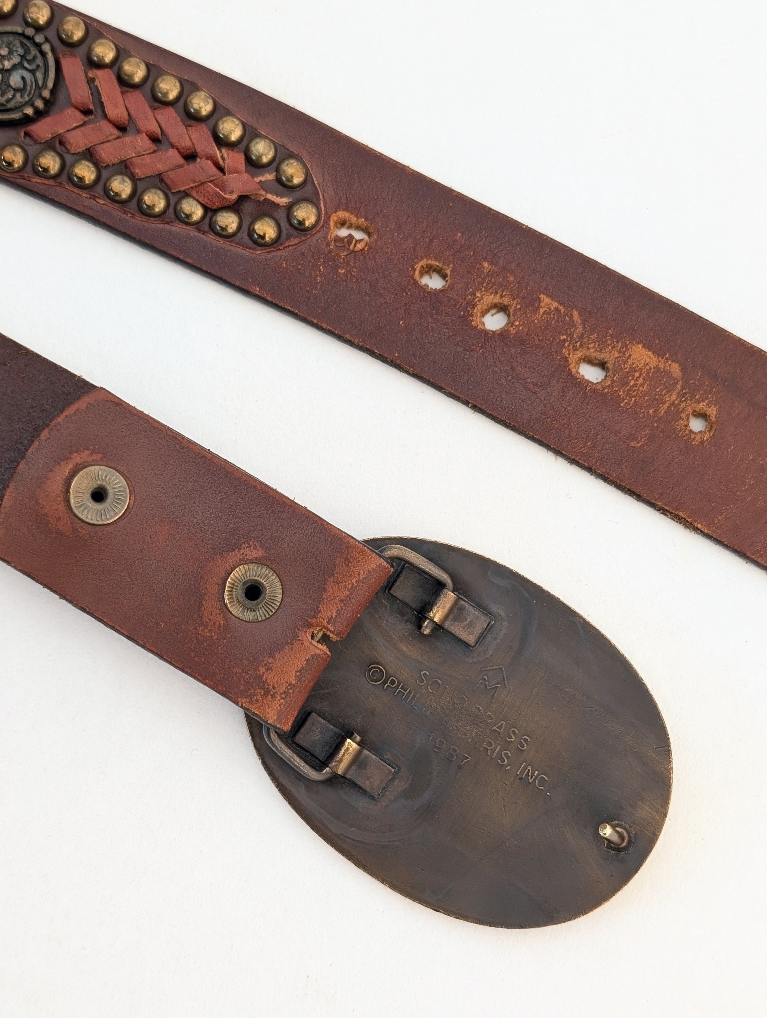 *Marlboro* Gürtel 1987 Western Leder (110-130)