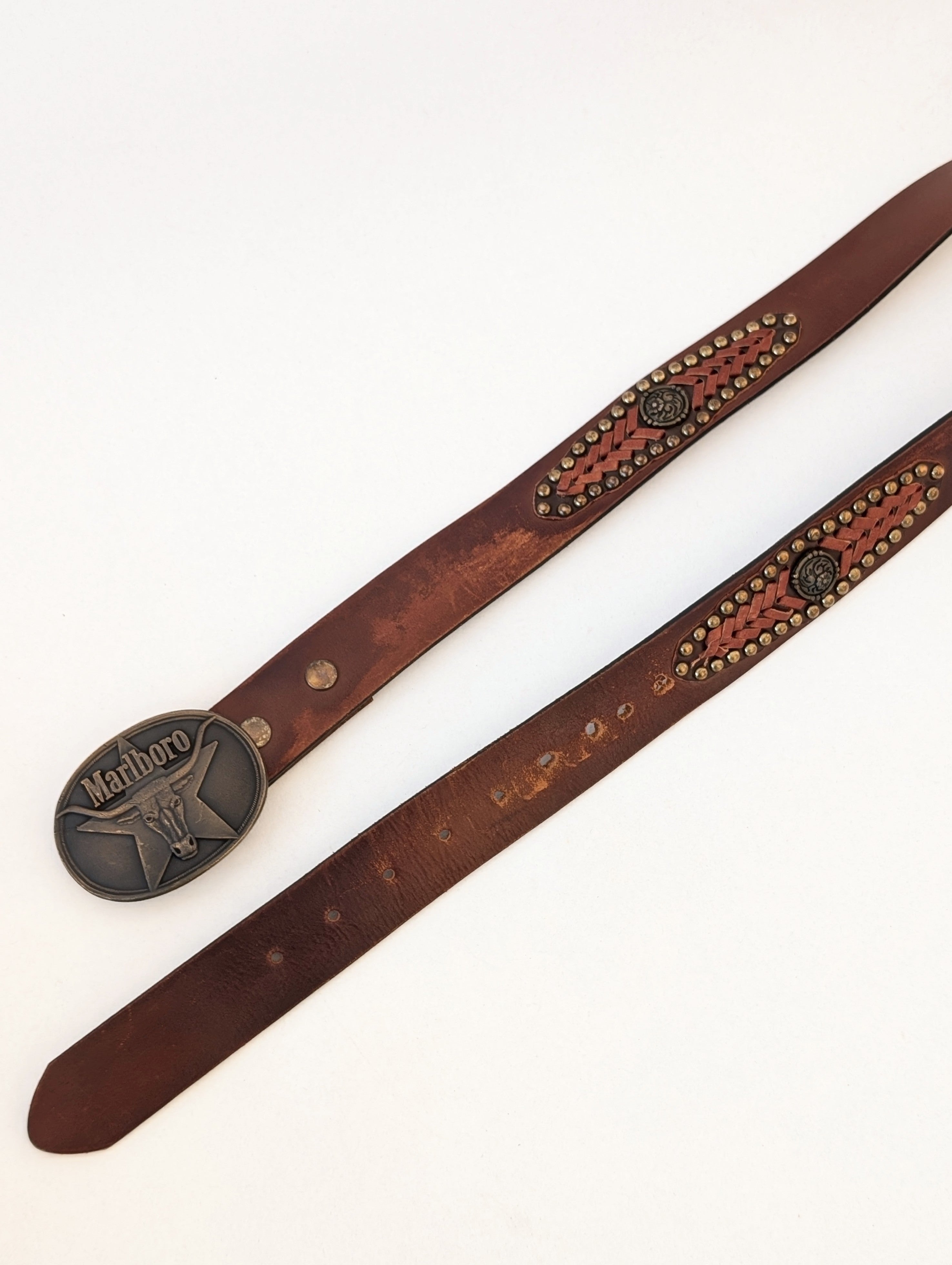 *Marlboro* Gürtel 1987 Western Leder (110-130)