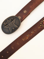 Lade das Bild in den Galerie-Viewer, *Marlboro* Gürtel 1987 Western Leder (110-130)
