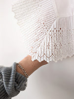 Lade das Bild in den Galerie-Viewer, Kragen 80s Accessoires Volants &amp; Spitze (S-M)
