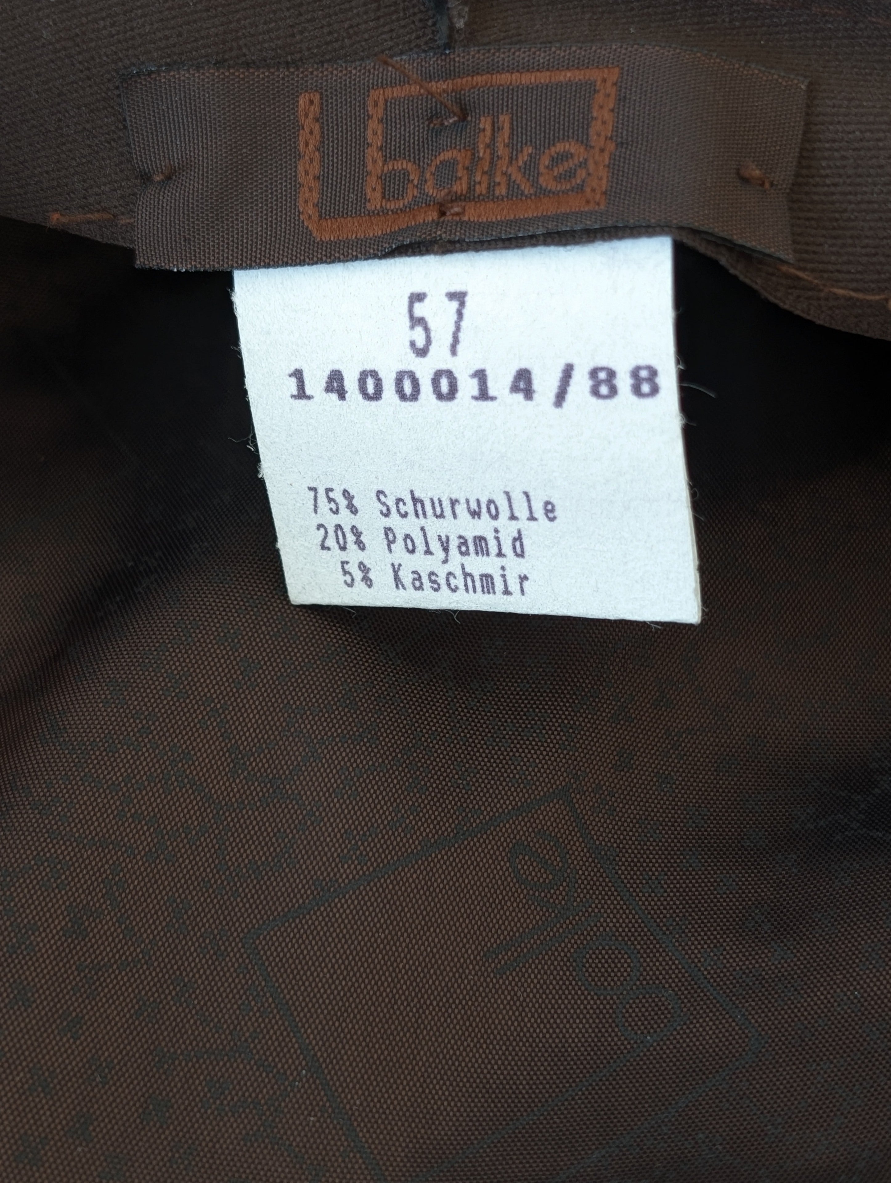 Ballonmütze Schirm Y2K Wolle